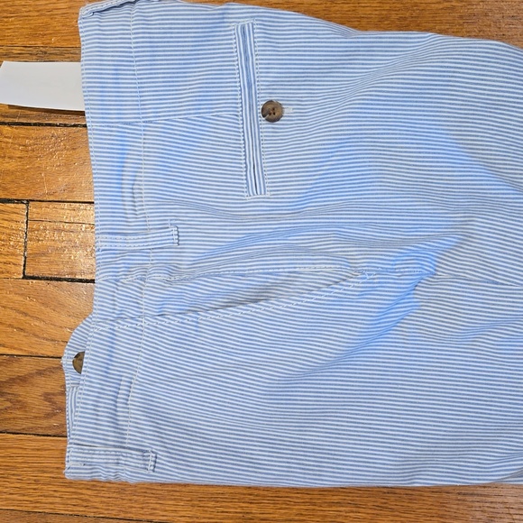 H&M ▪︎ Women's Mattress Ticking Blue & White Stripe Pants, Size 10, NWT - Picture 3 of 11